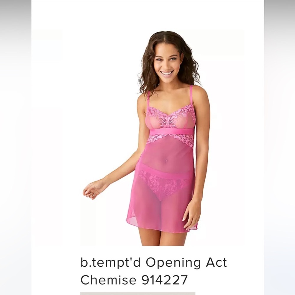 B.temp’d opening Act Chemise in Coneflower size Large